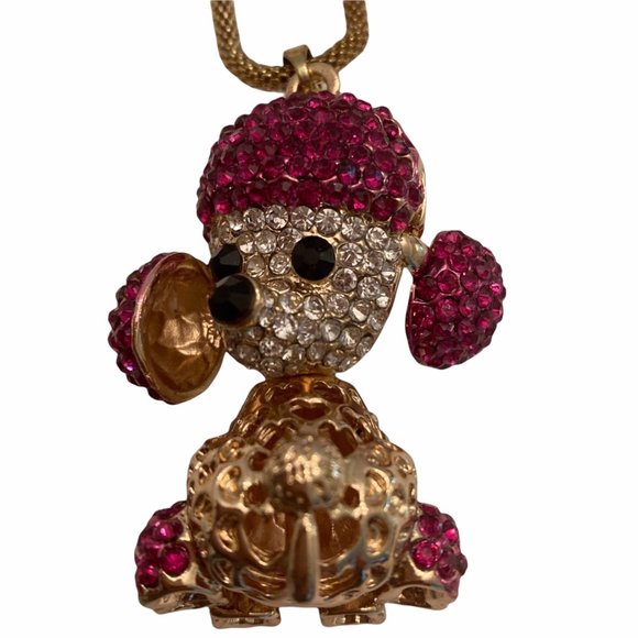 NWT “Off Park” Crystal Poodle Necklace $22 - Picture 5 of 7